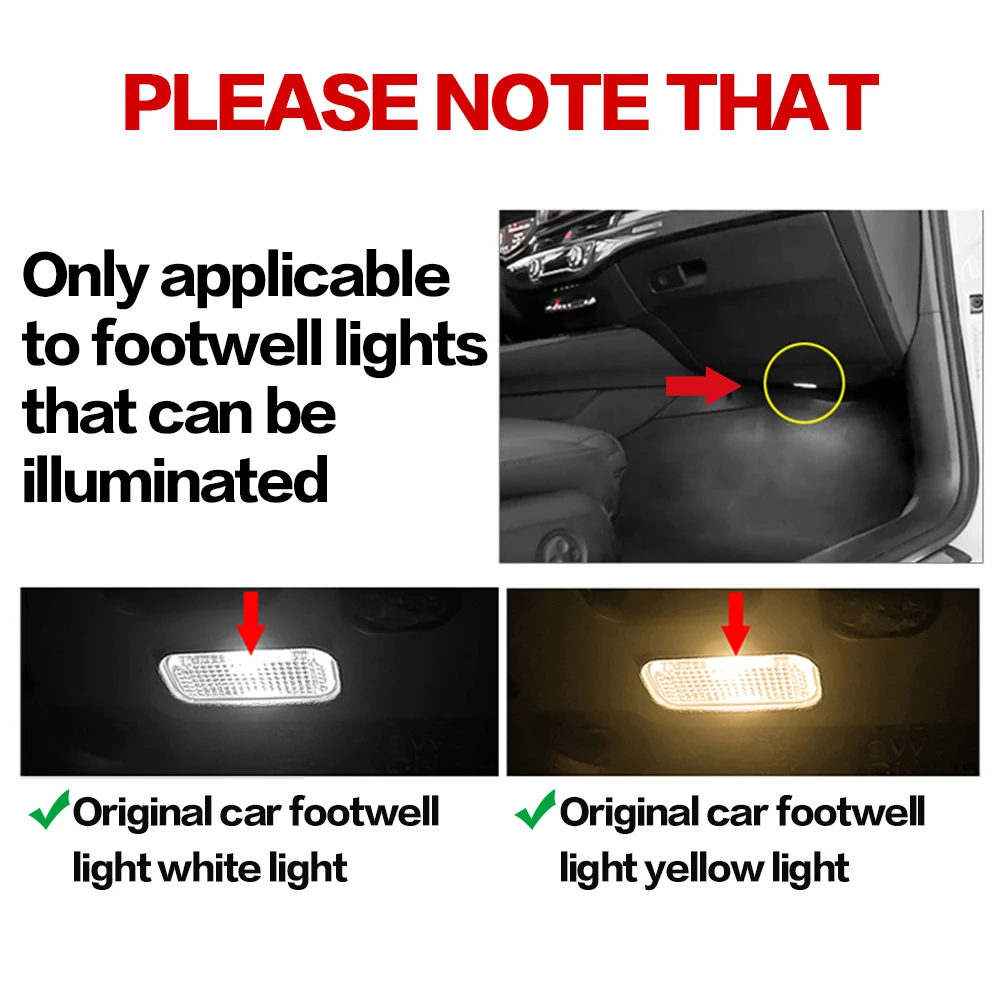 รูปสินค้า ไฟ LED RGB ตกแต่งพื้นที่วางเท้ารถยนต์
