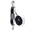 Rope Hoist Pulley System 5:1 Lifting Power 3/8 Rope Pulley Hoist 2200 Lbs Breaking Strength Heavy Duty Pulley System Rope Pulley 6
