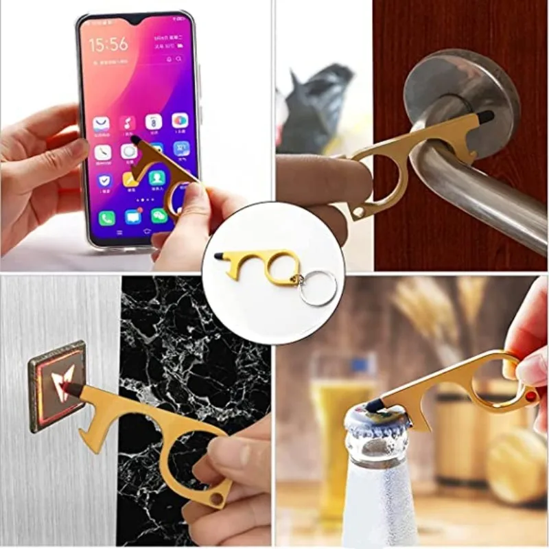 Keychain Set for Women Girls with Safety Alarm 11pieces Portable Key Chains Accessories Chapstick Hoder with Pompom Wristlet