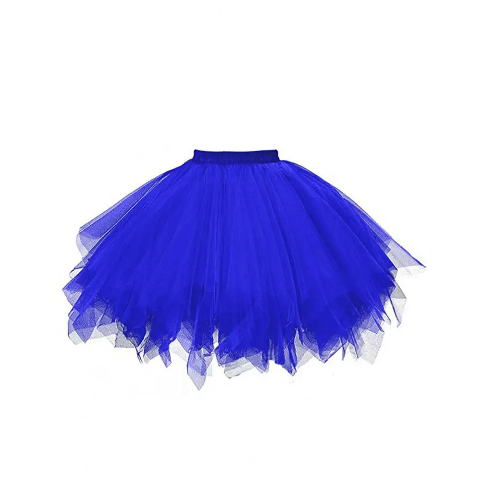 

Women High-waisted A-line Skirt Elegant High Waist Tulle Skirt for Women Multi-layered Party Ballet Petticoat Classic Pleated