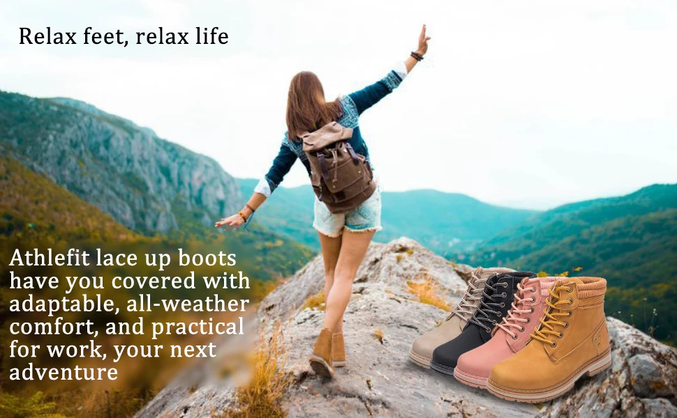 Women's Work Waterproof Hiking Combat Boots