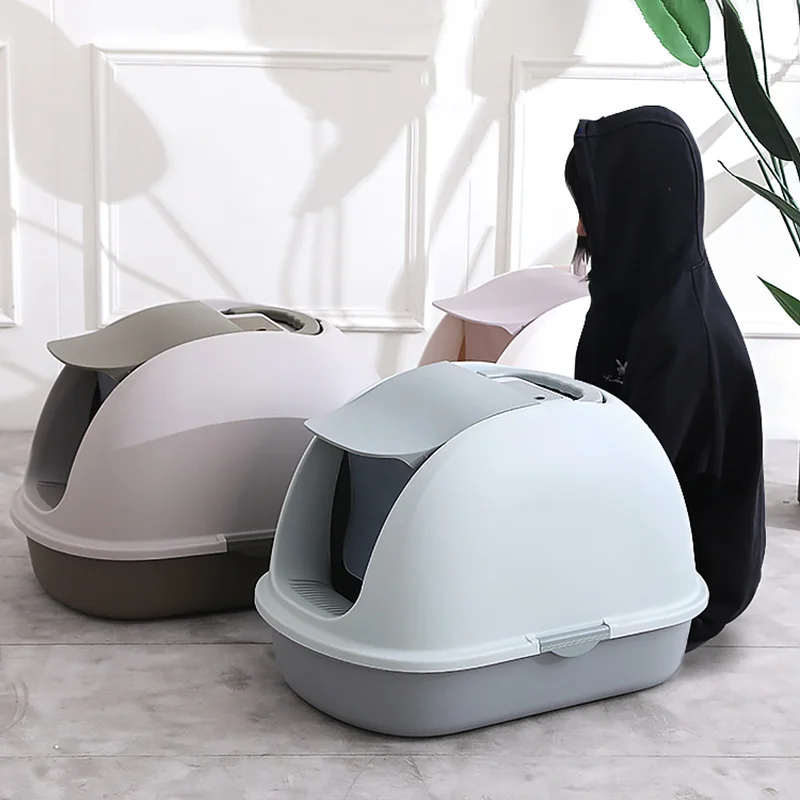 

Shovel Sand Cat Toilet Villa Extra Large Sanitary Sand Litter Box Strainer Bathroom Cages Design Caixa De Areia Cat Accessories