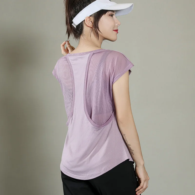 Women Fitness Tops Workout Training Exercise Gym T Shirts Female Sport T-shirt Bodybuilding Yoga Running Short Sleeve Tees 07 sports t shirt yoga top yoga shirt sports shirt