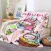 Cute Elf LABUBU Cartoon Blanket Soft and Comfortable Flannel Blanket Children's Nap Blanket Can Be  picnic blanket 3