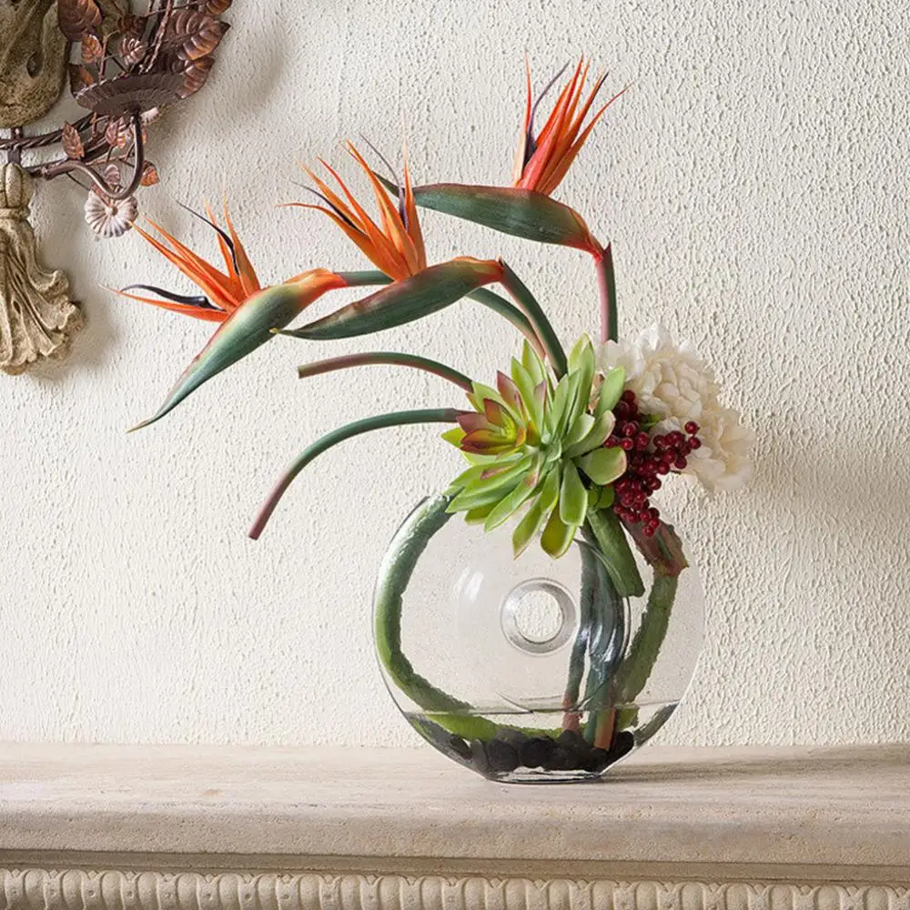 1 Pz 80Cm Fiore Uccello Del Paradiso Fiore Artificiale Pianta Finta Strelitzia Reginae Cerimonia Di Nozze Casa Hotel Decorazione Della Tavola