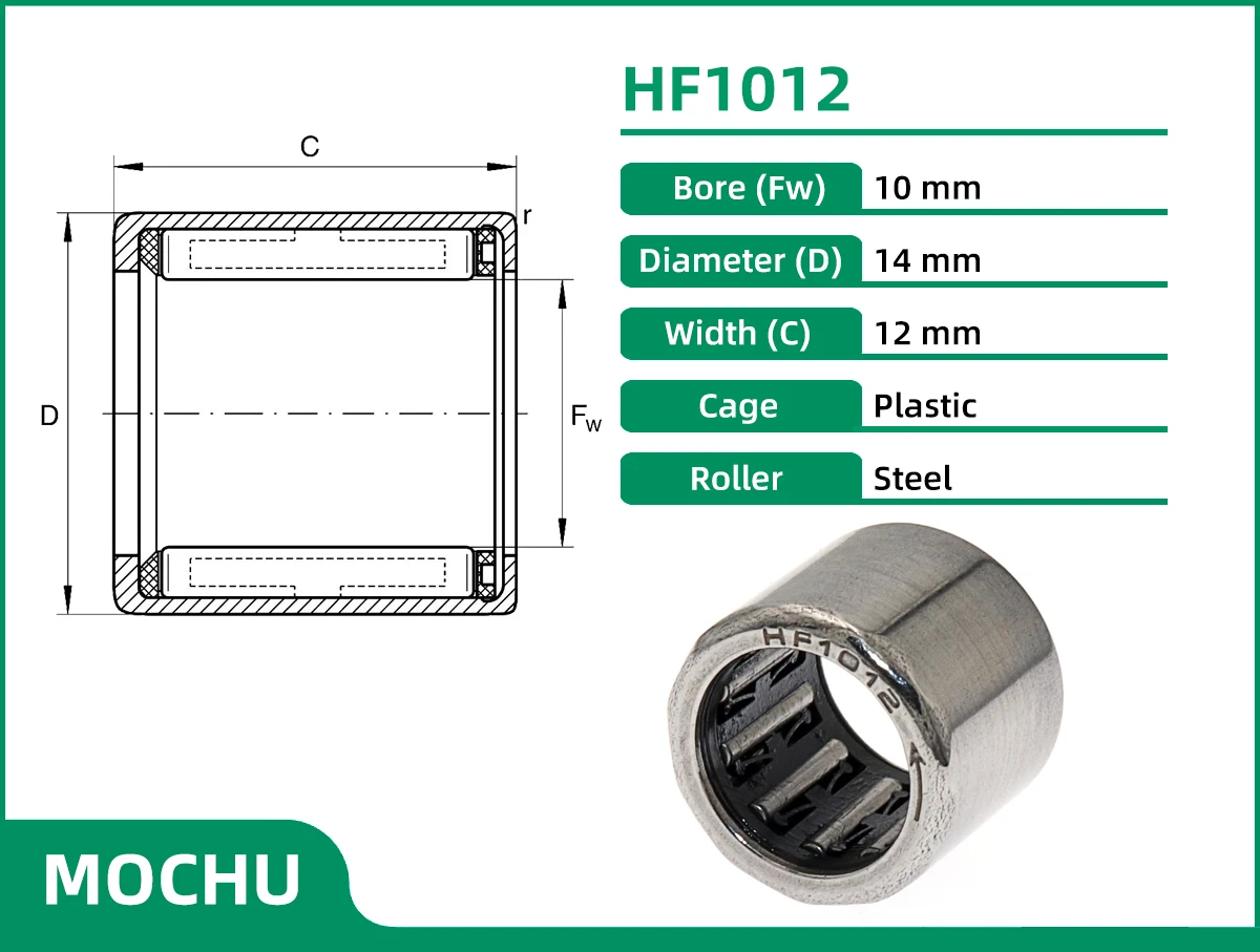 10x Roulement à Aiguilles HF081412 Pour EasyMop – 8x14x12mm