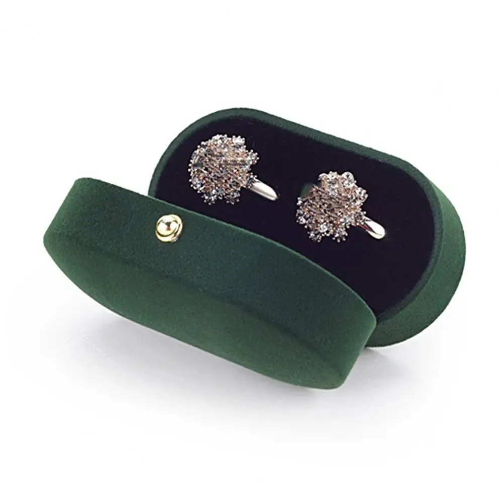 Coppia Anello Scatola Elegante Interno In Pile Portagioie Flanella Doppia Custodia Per Gioielli Con Perno