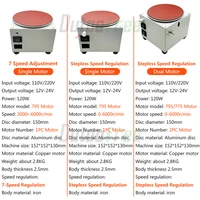 120W Electric Polisher Knife Sharpener High-Speed Sand Disc Machine Multifunction Desktop Polishing Machine 20PCS Sandpaper 2