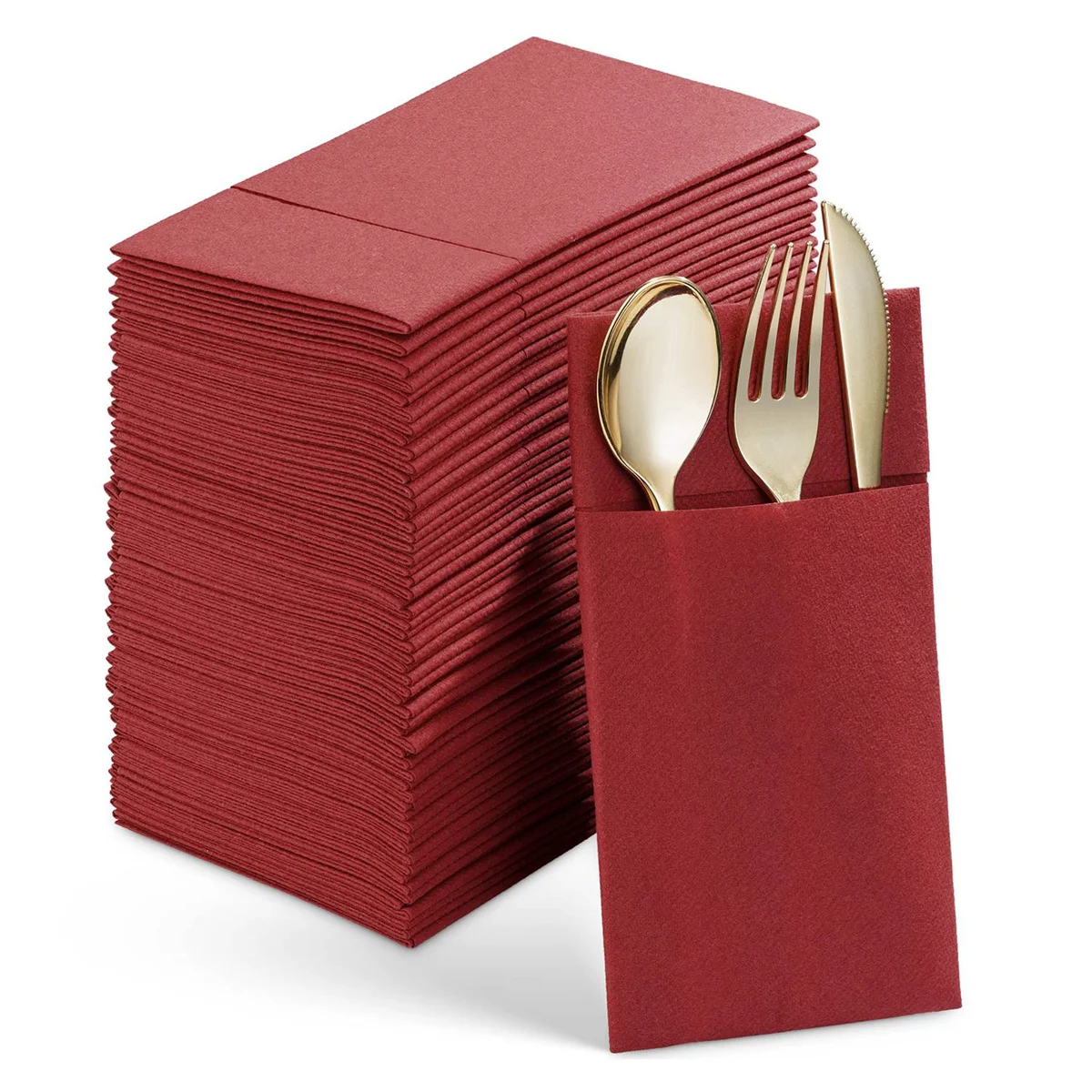 50pcs-disposable-dinner-napkins-with-built-in-flatware-pocketprefolded-cloth-like-paper-napkins-for-wedding-party-red