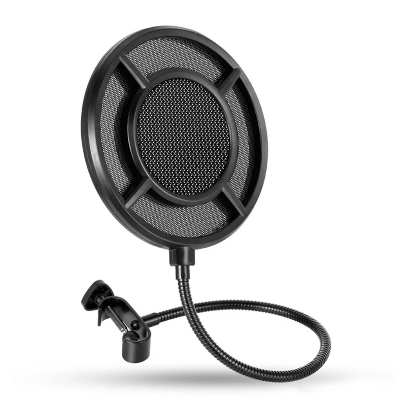

Professional Dual Layer Microphone Filter with Flexible 360° Gooseneck Hose
