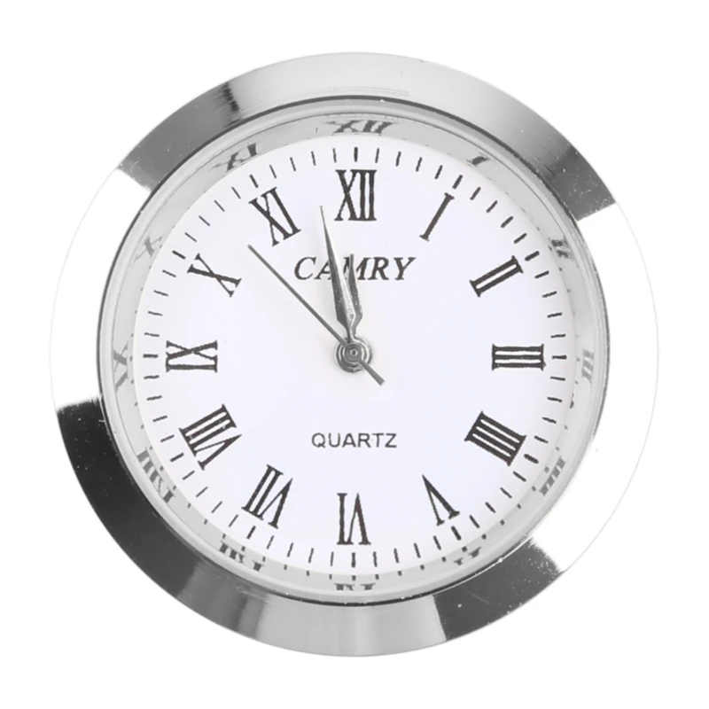 Clock Quartz Movement Round Clocks for Head Insert Classic Clock Craft for Women Men Wearing Watch Replacement Part Supp