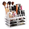 Acrylic Transparent Makeup Drawer Organizer Desktop Cosmetic Storage Box Lipstick Jewelry Make Up Brush Holder Storage Cases 4