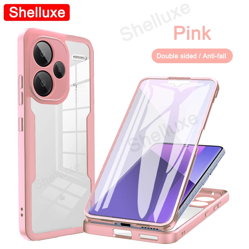 Transparent 360° Full Body Silicone Protector Case - Premium Double-Sided Cover