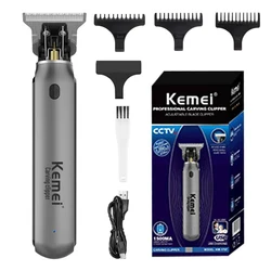 Kemei Cordless Professional Hair Clipper and Beard Trimmer - Rechargeable and Powerful (KM-1757 With box)