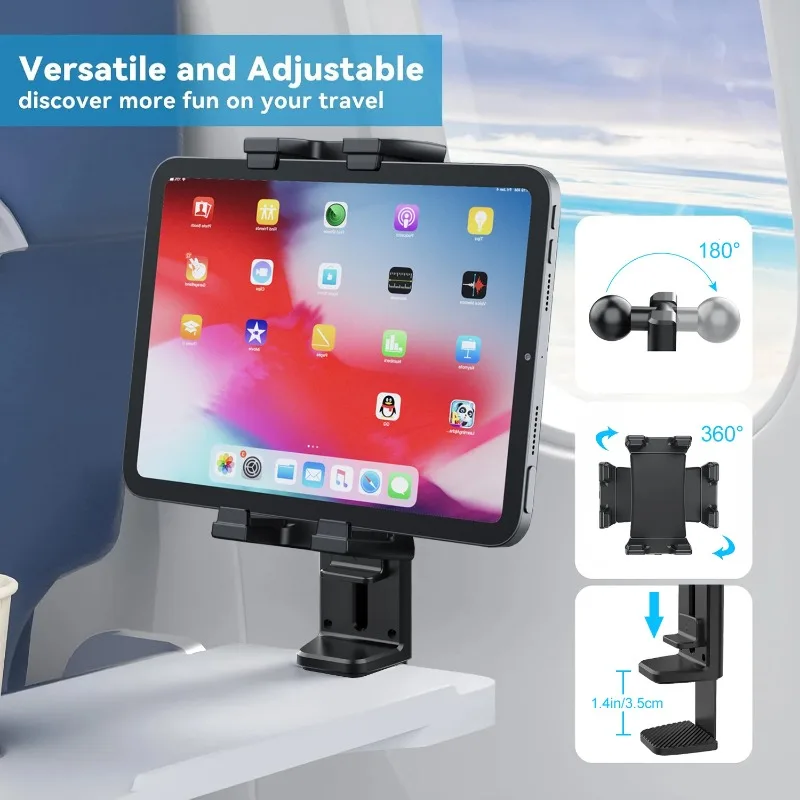 Foldable 360 Rotation Tablet Holder Travel Phone Stand