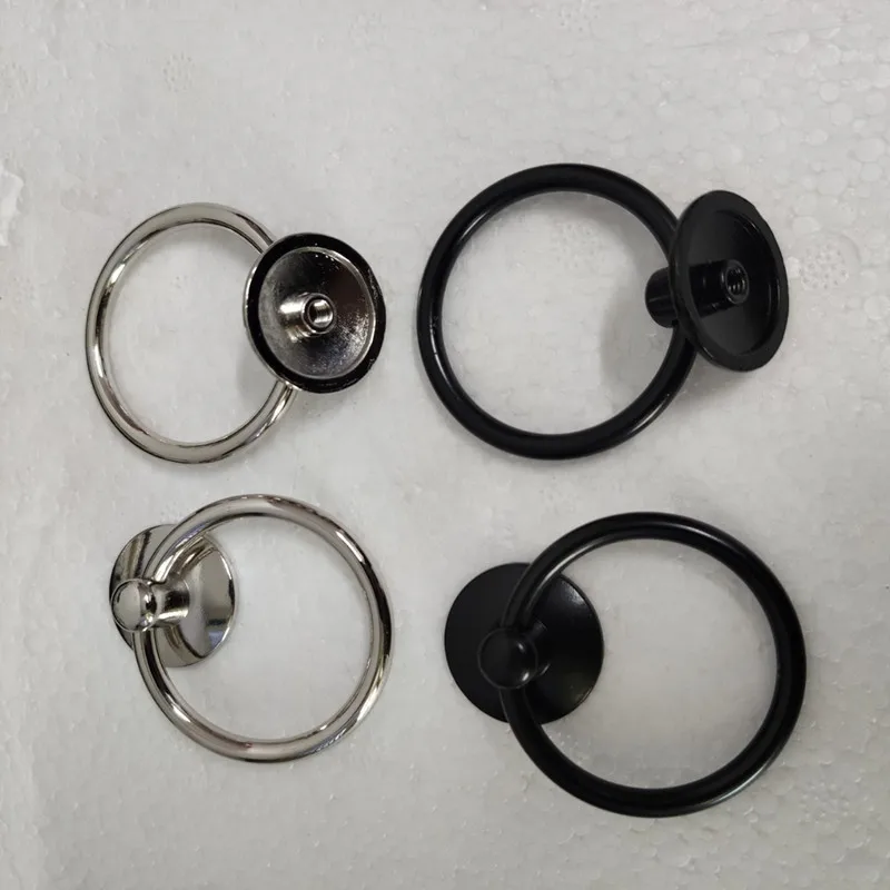 12 Pieces Drawer Pull Ring Knobs Metal Ring Pull Handle Knobs