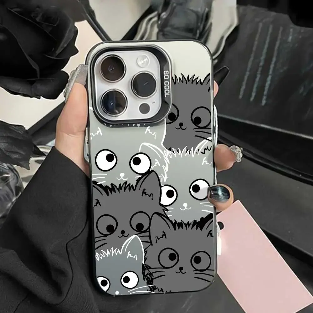 Cute Animal Soft Silicone Phone Case - Silver IMD s