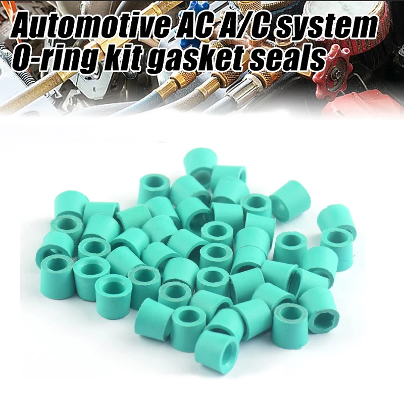 10/200pcs Air Conditioning Charging Hose Valve Gasket Car Manifold Repair Sealing Kit Replacement Rubber Gasket Pad Seal Ring 3