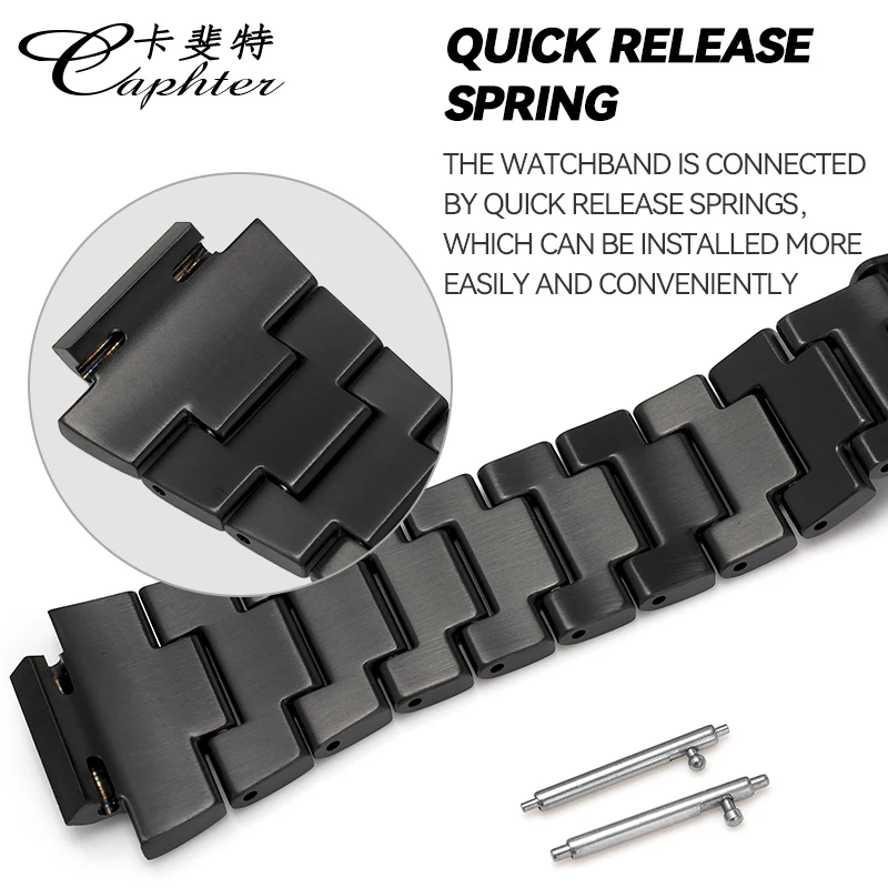 Casioak MOD キット金属時計バンドブレスレットステンレス鋼ストラップ