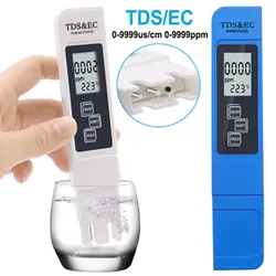 Stylo de Test de qualité de l'eau TDS EC mètre, stylo de Test de conductivité, Celsius et Fahrenheit, trois en un, outils multifonctionnels 