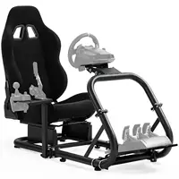 Sim Cockpit, Adj. Black Seat, Fit G27-923, Logi/Thrust/Fanatec, No Wheel/Pedal/Handbrake 1