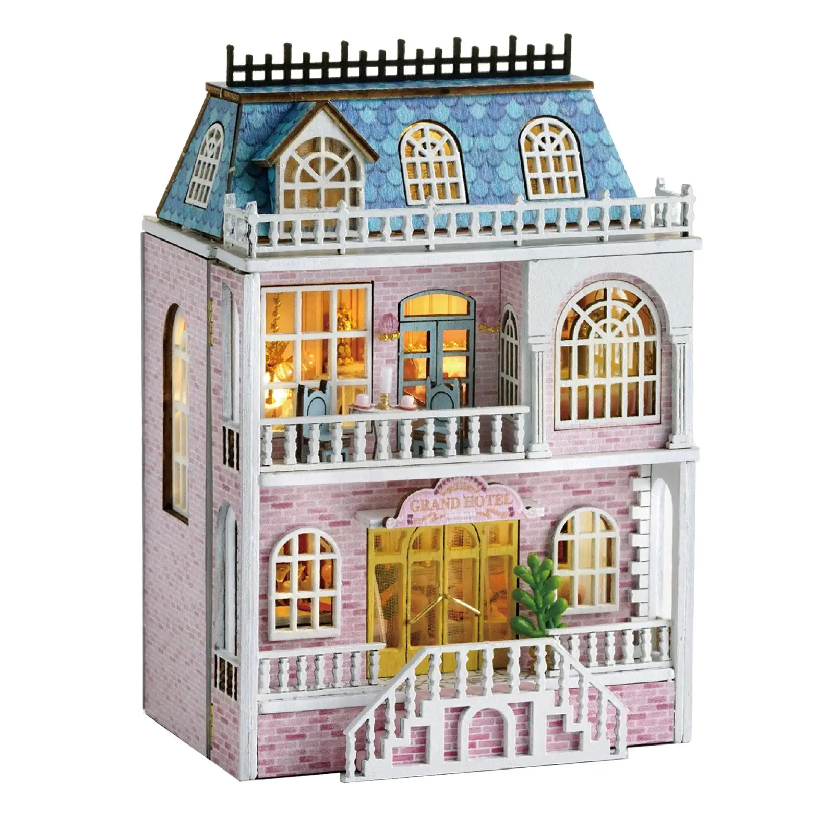 

Dollhouse Miniature with Furniture Kits Ornaments Woodcrafts Toy 3D Puzzle for Kids Teens Boy Girls Friends Valentine's Gift