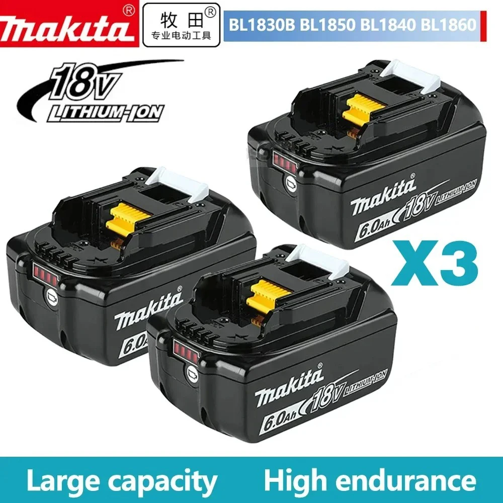

Original Makita 18V 3.0/5.0/6.0Ah Li-ion Battery,For Makita BL1830 BL1815 BL1860 BL1840 Replacement Power Tool Battery