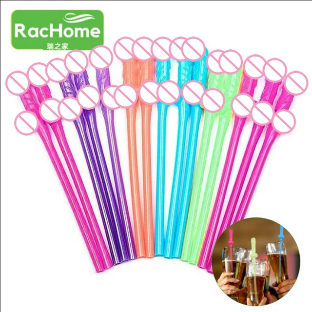 10pcs Hen Party Team Bride Straws Drink Straw Novelty Straw For