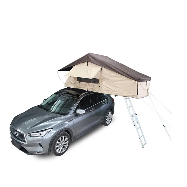 FOR 3-5 Person Portable PVC Canvas Camping Magnetic Roof Rack Trailer Tent / Durable Canvas Tents 1