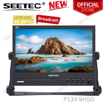 Seetec LCD 방송 모니터 디렉터 데스크톱 알루미늄 라이브, 4K133-9HSD-192, 13.3 인치 IPS 3G-SDI, 4K HDMI, 오리지널 P133-9HSD