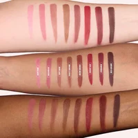 Crayon à lèvres velours marron, couleur chair, mat, imperméable, tasse antiadhésive, rouge cerise, stylo de Contour des lèvres, maquillage pour femmes 5
