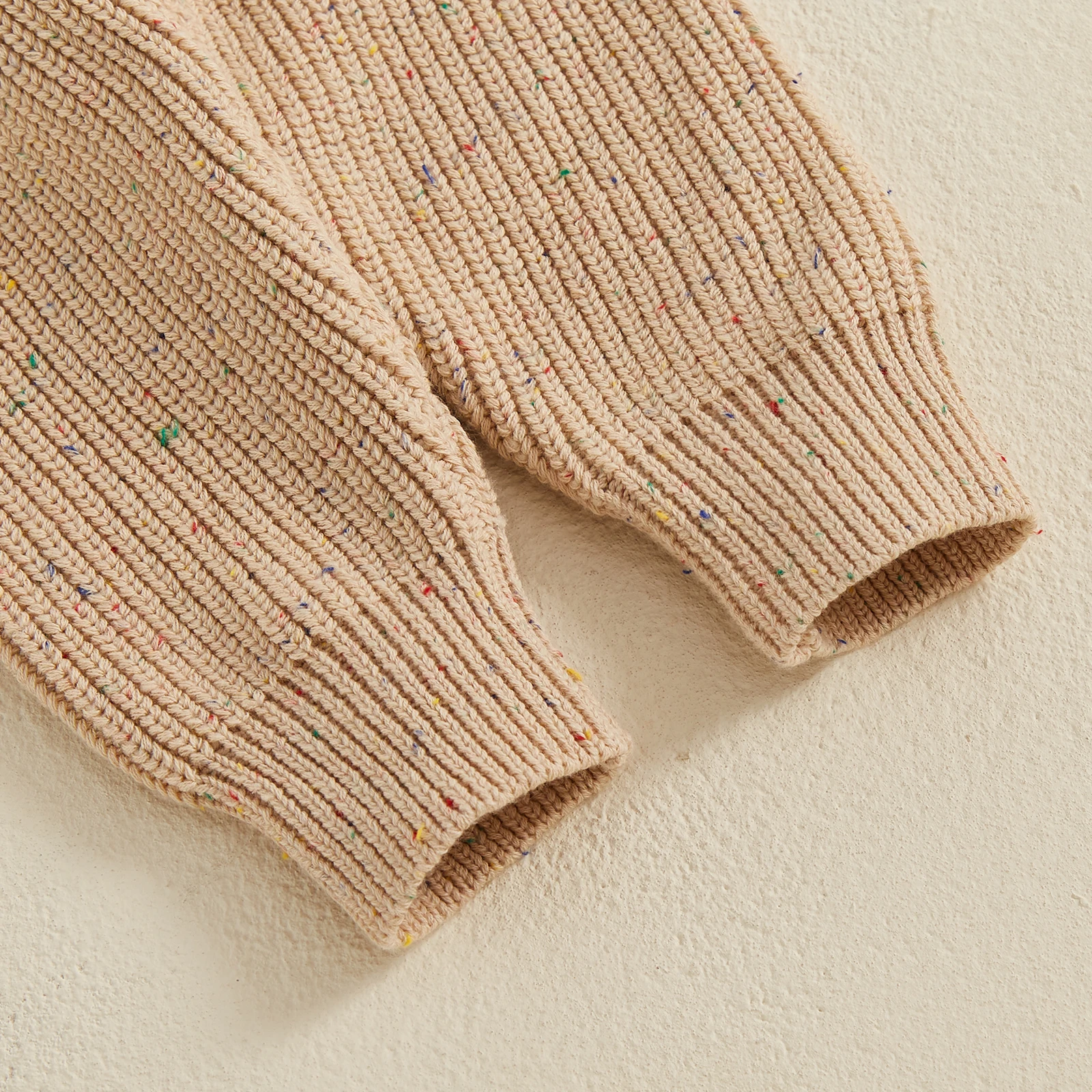 Winter Warm Toddler Infant Knit Sweater Pants for Girl Boy Contrast Color Drawstring Elastic Casual Children Long Trousers