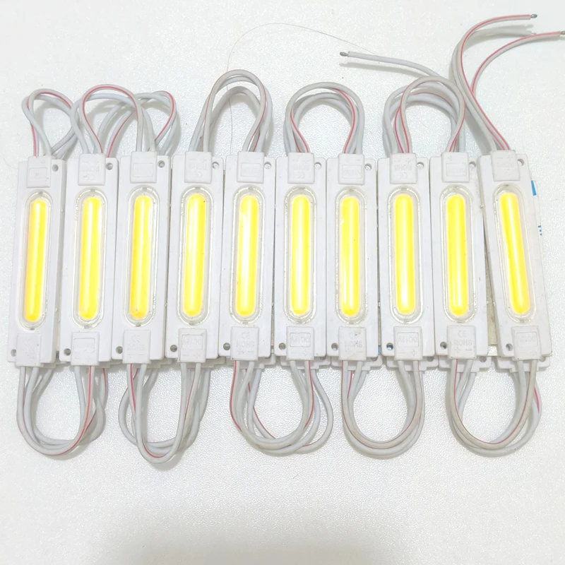20pcs/lot 6LED injection with lens COB LED module waterproof LED back light backlight for sign channel letter DC12V 2W IP68