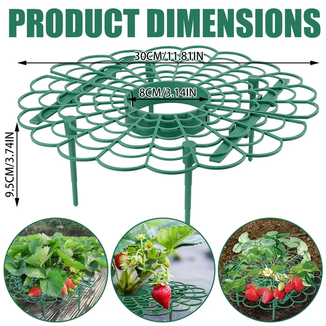 5/10/20Db Strawberry Állvány Virág Alakú Növény Támogatja A Szőlőmászó Zöldségnövekedésű Védelmét Kertészeti Otthoni Kellékek - Image 6
