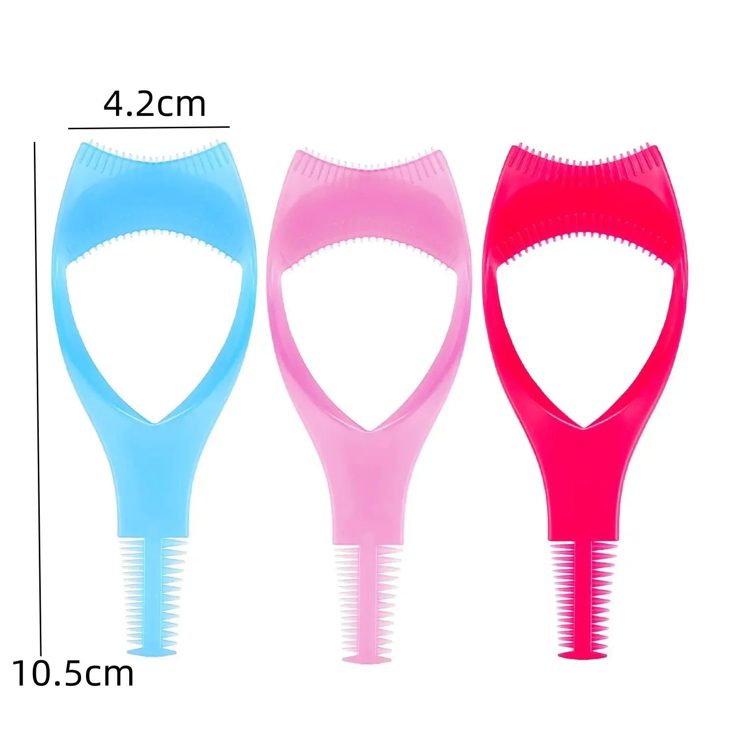 Description Picture 2 of item3pcs Mascara Shield Applicator 3 In 1 Upper Lower Mascara Applicator Plastic Eyelash Eyeliner Protector Eye Cosmetic Tools