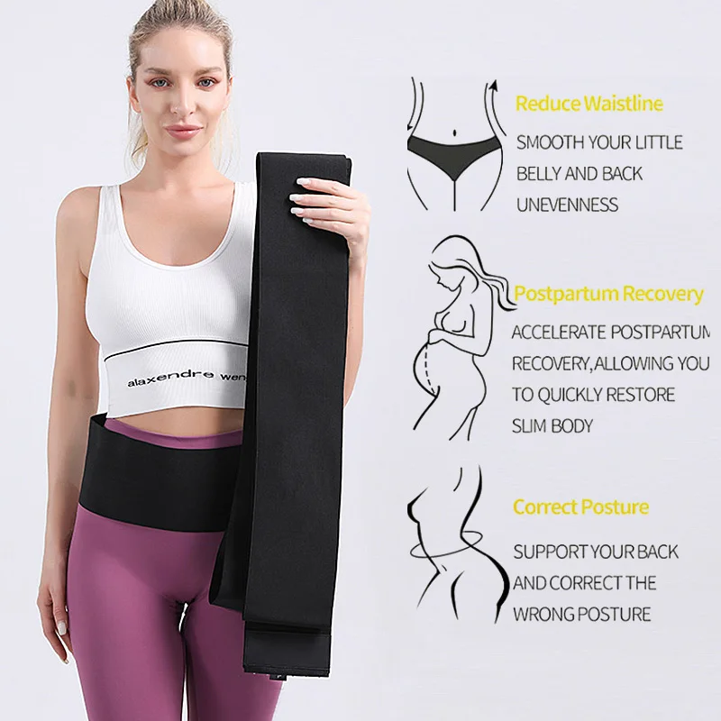 

Waist Trainer for Women Snatch Me Up Bandage Wrap Lumbar Waist Support Belt Adjustable Belly Waist Wrap for Women General