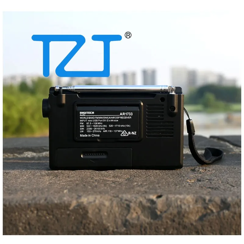 TZT DESHIBO AR-1733 호주 버전 휴대용 풀 밴드 라디오 FM/AM/SW/LW/AIR DSP 수신기 PLL 월드 밴드 라디오