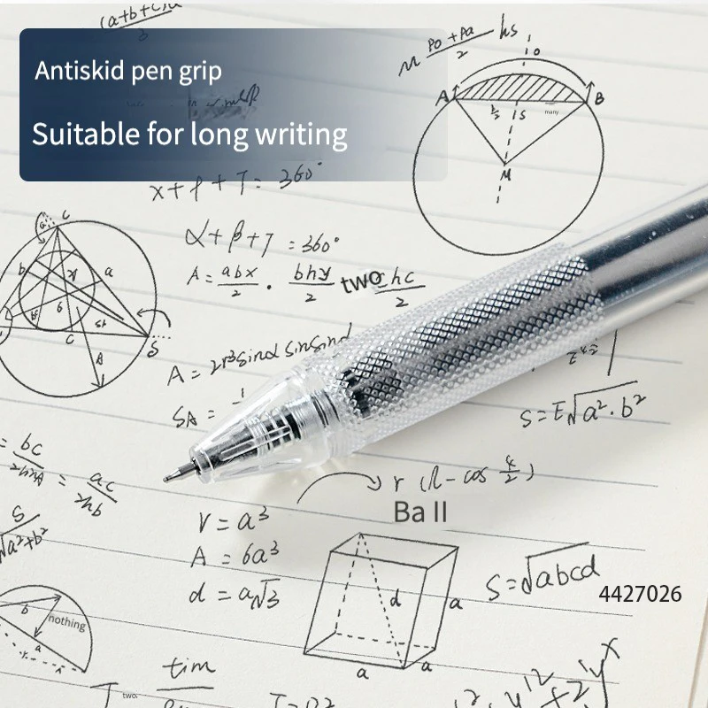 PATIKIL Ricariche per Penna a Sfera Rollerball, Inchiostro Gel Scrivente Scorrevole, 0,7mm, 10 Pezzi, Inchiostro Nero, Punta Fine, Nero/Blu
