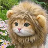 Pet Hairpiece Humorous Lion Mane Headgear for Dogs and Cats Adjustable Costume Accessories for Fun Dress-up and Play 2