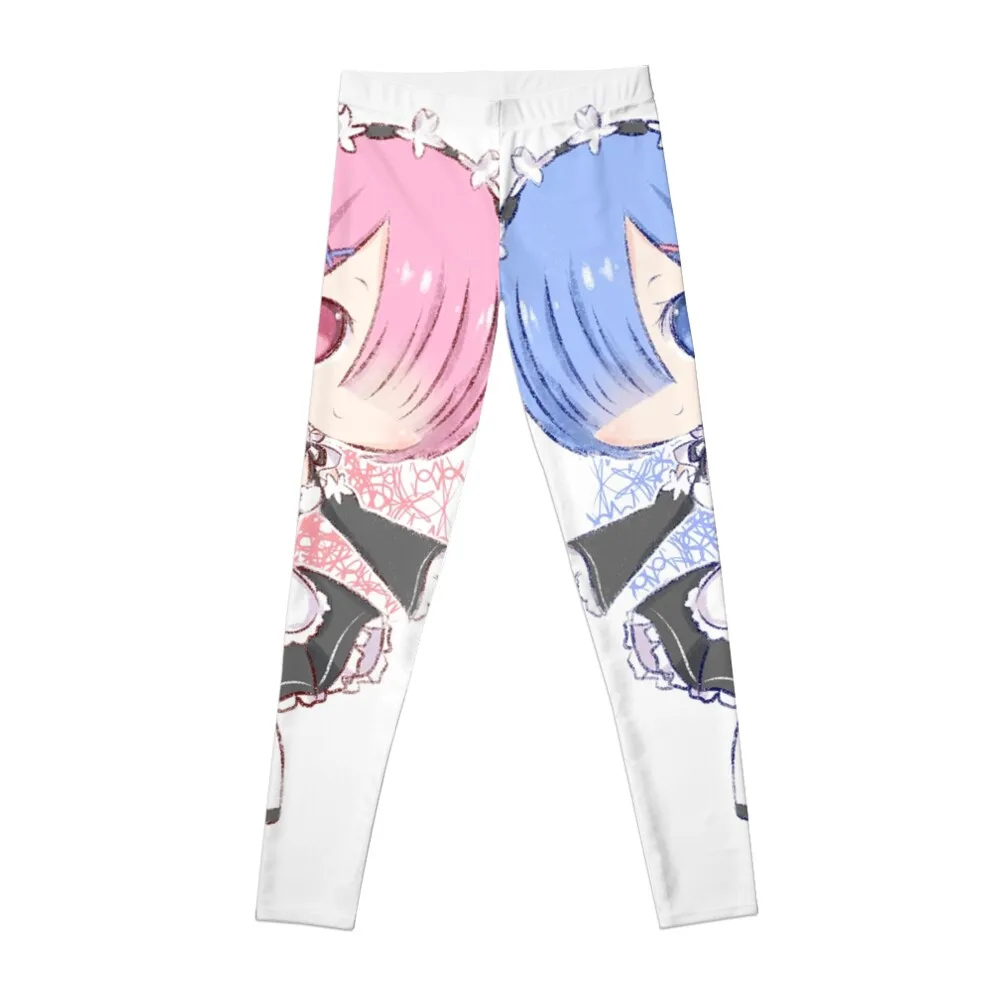 

Re:zero Chibi Rem & Ram Leggings for fitness Legging sport Womens Leggings