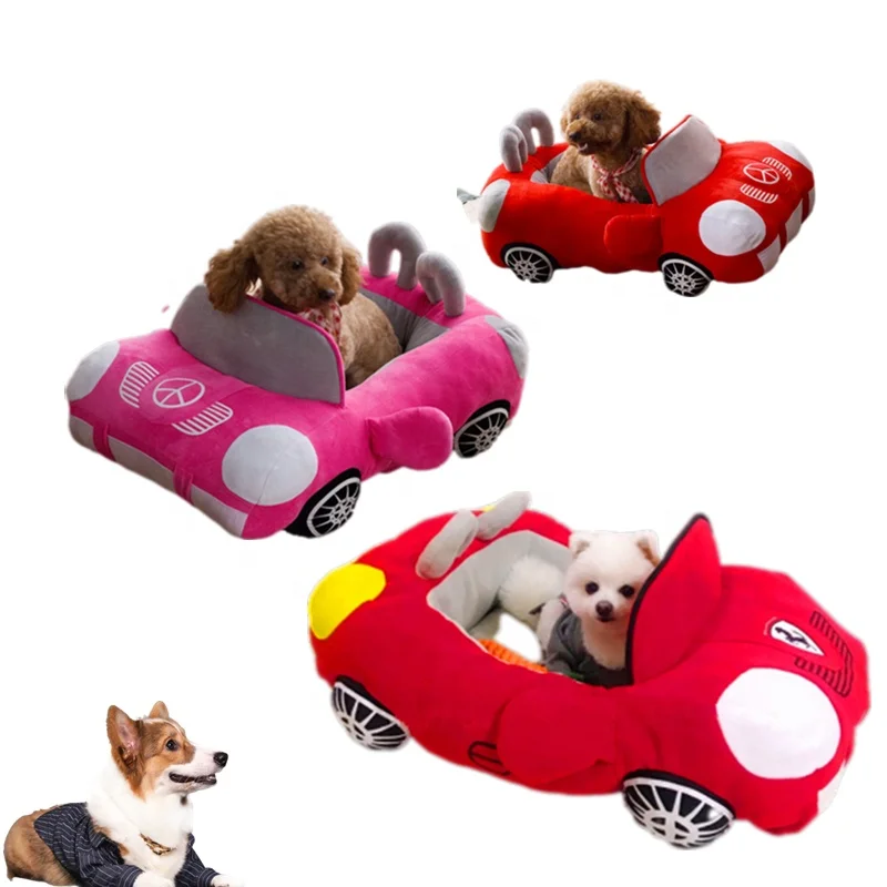 Wholesale Soft Warm Durable Car Shaped Pet Bed Dog Car Bed Sports Car