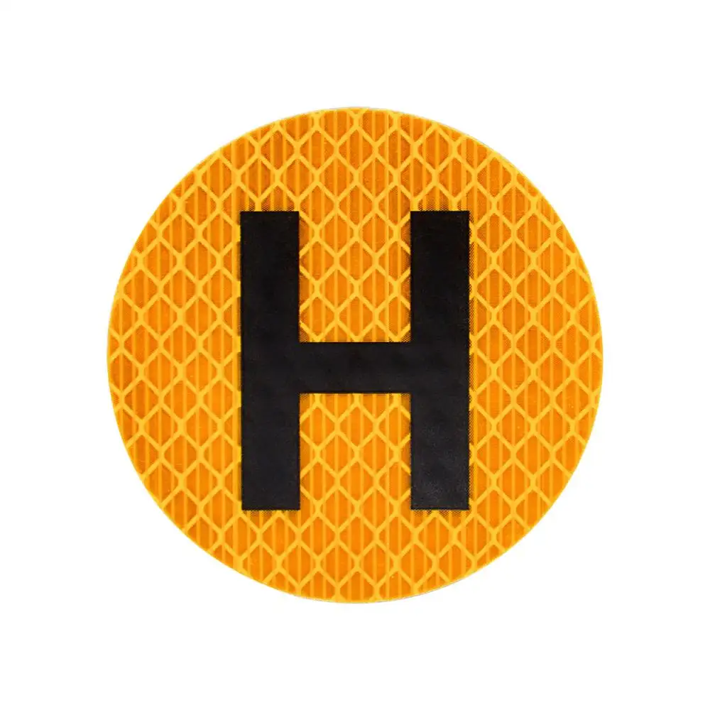 מדבקות רכב מגנטיות ניתן לשימוש מחדש מדבקות מגנט לבאמפר עם תג H סמל רכב היסטורי לחלון דלת