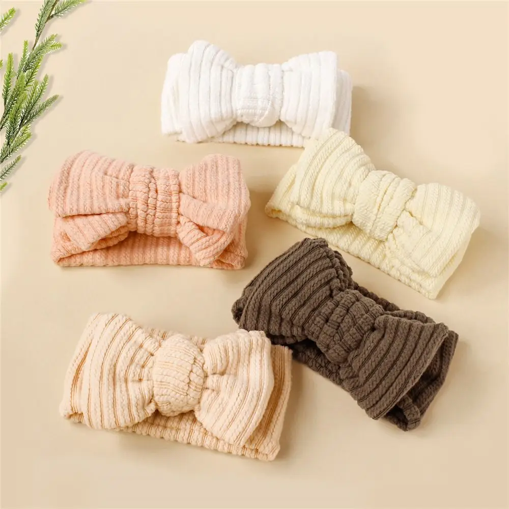 

Nylon Baby Headbands Gifts Soft Stretchy Headdress Bows Wide Headbands for Infant Baby Toddler Girls