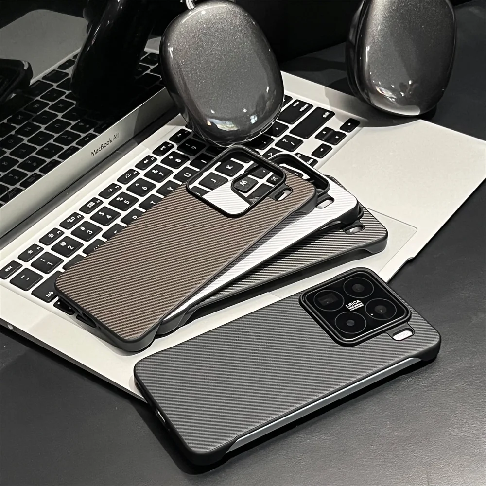 Frameless Carbon Fibre Matte Shockproof Slim Hard Case Bumper Cover