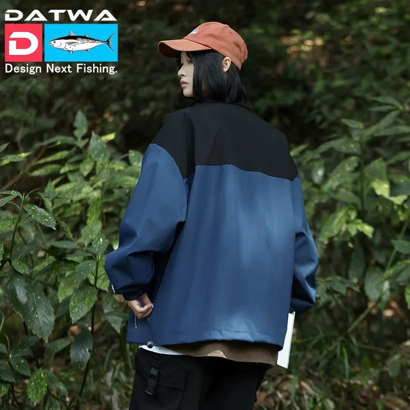 Datwa 남성용 야외 빠른 건조 낚시 후드, 편안한 자외선 차단 낚시 의류, 유니섹스 통기성 하이킹 스포츠 재킷