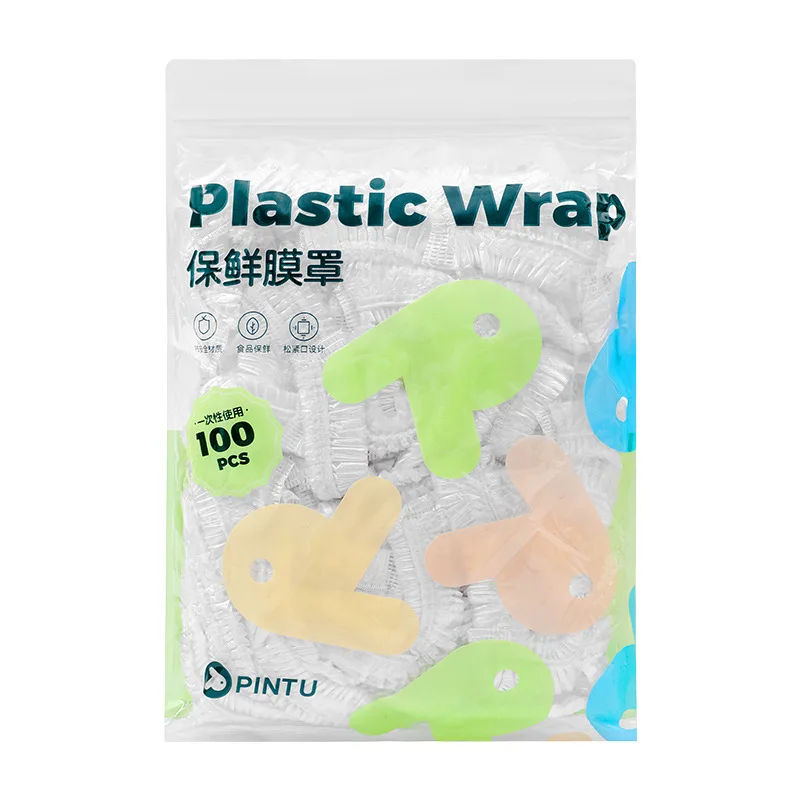 

New Fresh-keeping Bag Cling Film Cover Disposable Food-grade Fresh-keeping Cover Leftovers Meal Cover S1170