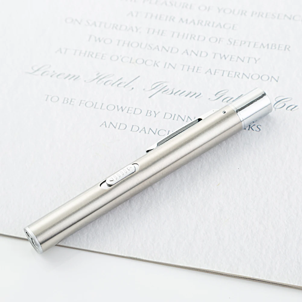 USB Rechargeable Medical Handy Pen Light Mini Nursing Flashlight LED Torch Lamp With Stainless Steel Clip Pocket LED Flashlight medical flashlight