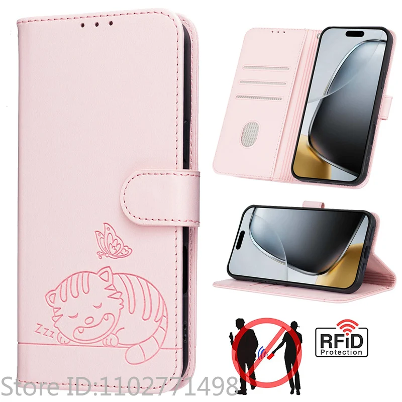 Luxury Wallet Flip Cover Phone Case - Magnetic Shockproof Leather