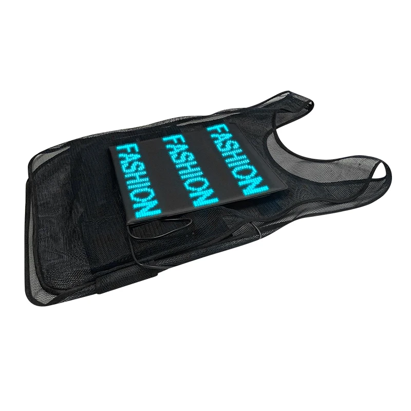 LED Advertising Panel Wireless App Control Scrolling Message and Expression Dynamic DIY LED Jacket For Delivery Box
