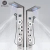 LED Shower Panel Waterfall Rain Digital Display Shower Faucet Set SPA Massage Jet Bathroom Column Mixer Tap Tower System 1